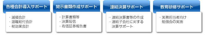 決算・開示実務支援